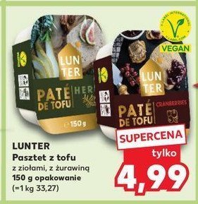 Pasztet z tofu z ziołami Lunter promocja