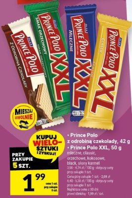 Wafel Prince Polo z odrobiną czekolady, 42 g promocja w Twój Market