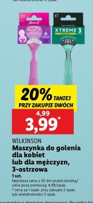 Maszynka do golenia Wilkinson xtreme 3 sensitive promocja