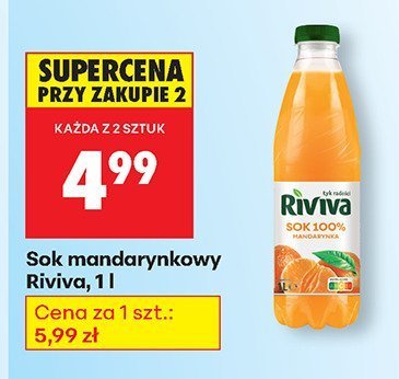 Sok mandarynkowy Cymes świeże soki promocja w Biedronka
