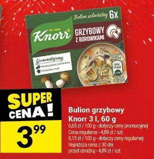 Bulion grzybowy Knorr 3 l, 60 g promocja w Twój Market