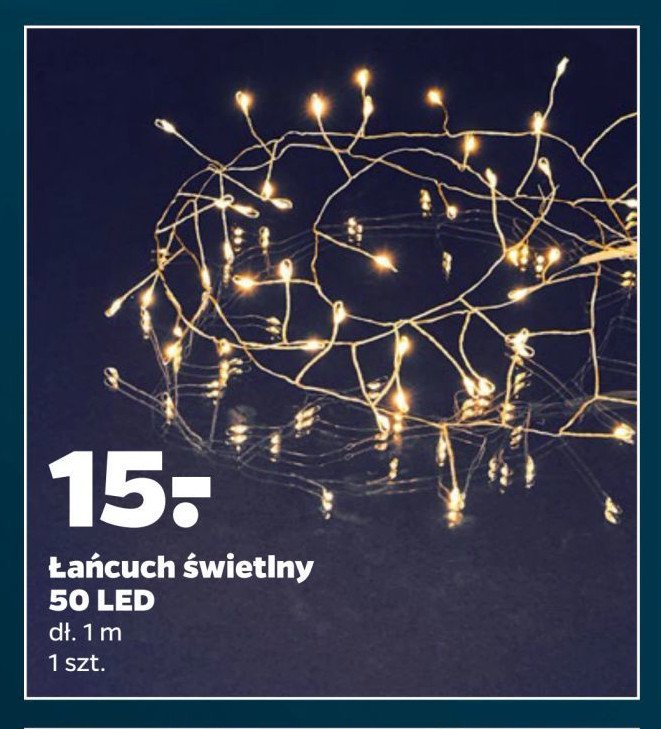 Łańcuch świetlny 50 led promocja