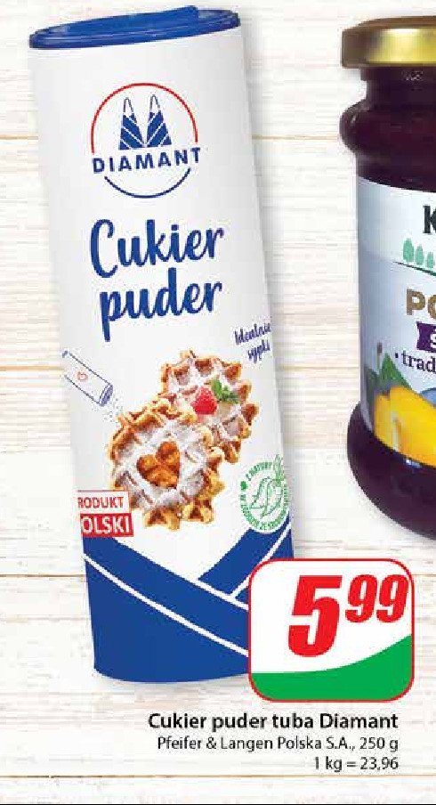 Cukier puder tuba Diamant Diamant polska promocja