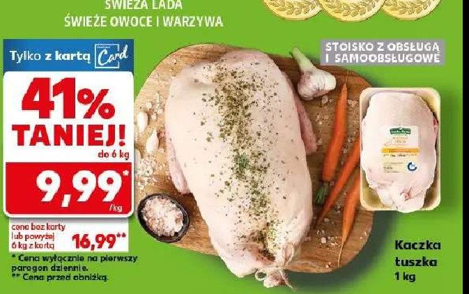 Kaczka tusza Stoisko mięsne promocja