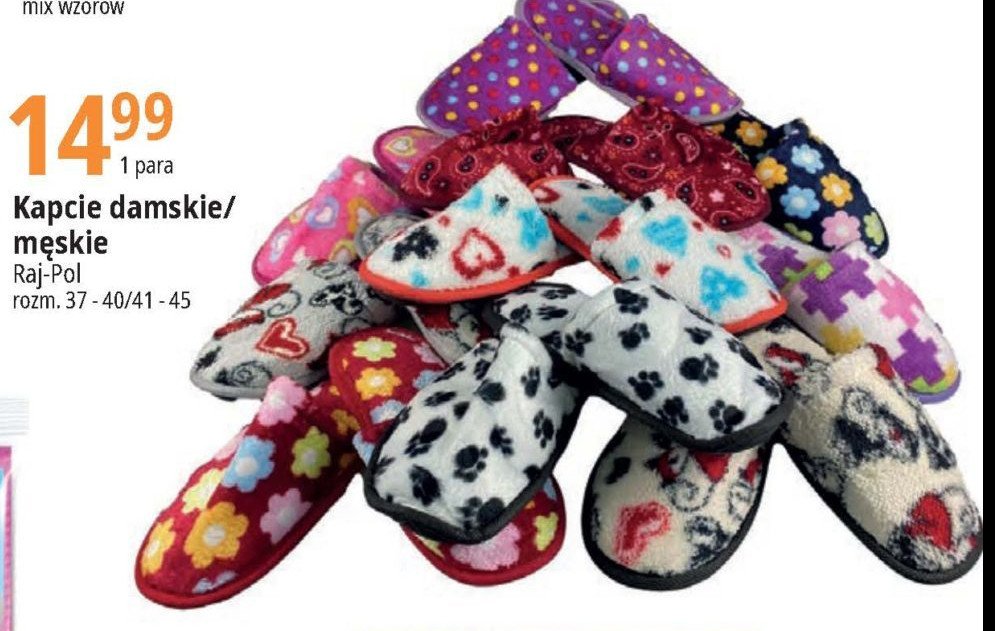 Kapcie damskie 37-40 Raj-pol promocja