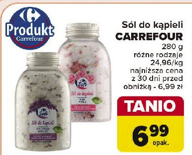 Sól do kąpieli rose petals Carrefour soft promocja