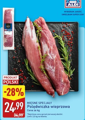 Polędwiczka wieprzowa promocja w Aldi