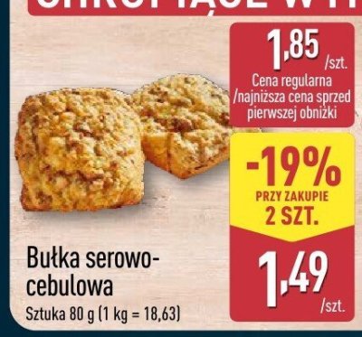 Bułka serowo-cebulowa promocja w Aldi