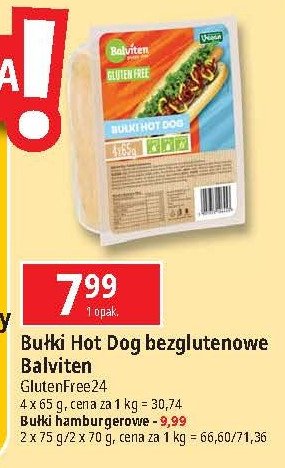 Bułki hot-dog Balviten promocja