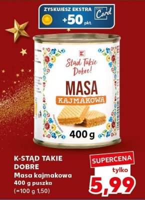 Masa kajmakowa K-STAD TAKIE DOBRE promocja w Kaufland