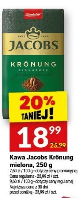 Kawa Jacobs Krönung mielona promocja w Twój Market