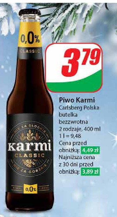 Piwo Karmi classic promocja w Dino