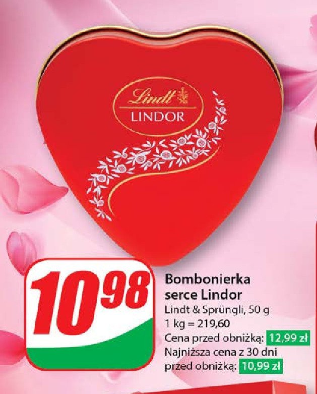 Bombonierka serce Lindt lindor promocja