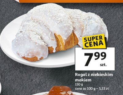 Rogal z niebieskim makiem promocja w Auchan