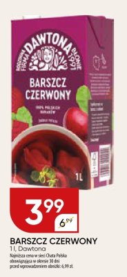 Barszcz czerwony Dawtona promocja w Chata Polska