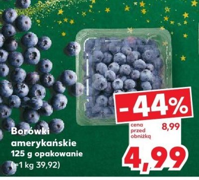 Borówki amerykańskie 125 g promocja w Kaufland