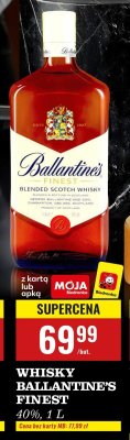 Whisky Ballantine's Finest 40% 1 l promocja w Biedronka
