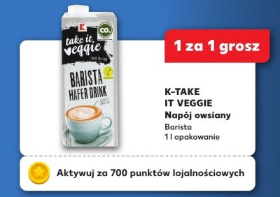 Napój owsiany Barista promocja w Kaufland