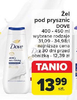 Zel pod prysznic Dove deeply nourishing promocja w Carrefour Market