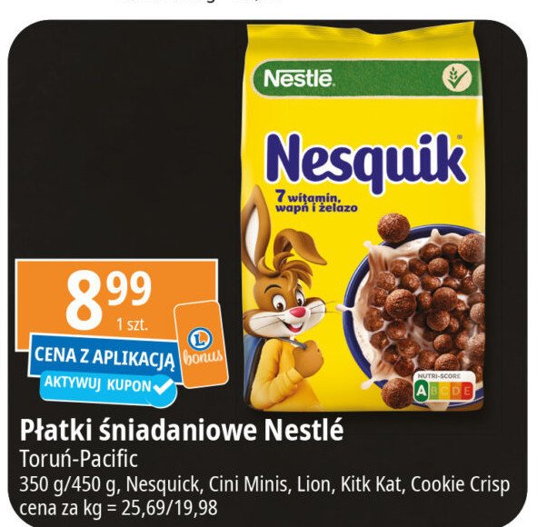 Płątki śniadaniowe Cookie crisp promocja w Leclerc