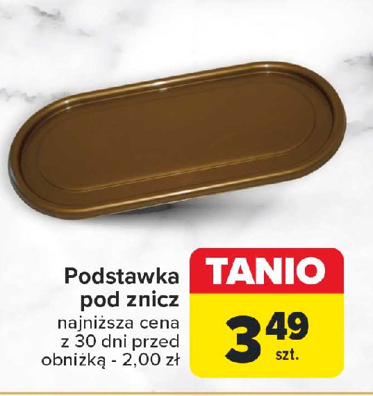 Podstawka pod znicze promocja w Carrefour Market