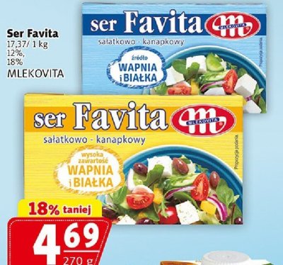 Ser Favita sałatkowo-kanapkowy różne rodzaje promocja w Prim Market