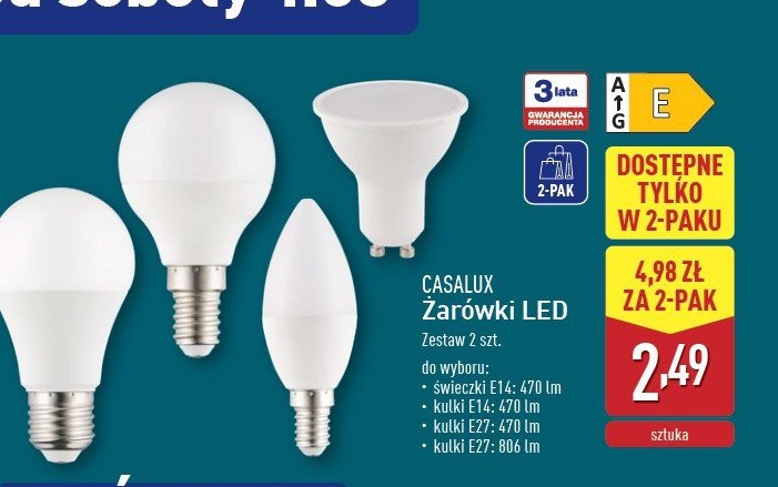 Żarówka led e14 4w kulka promocja