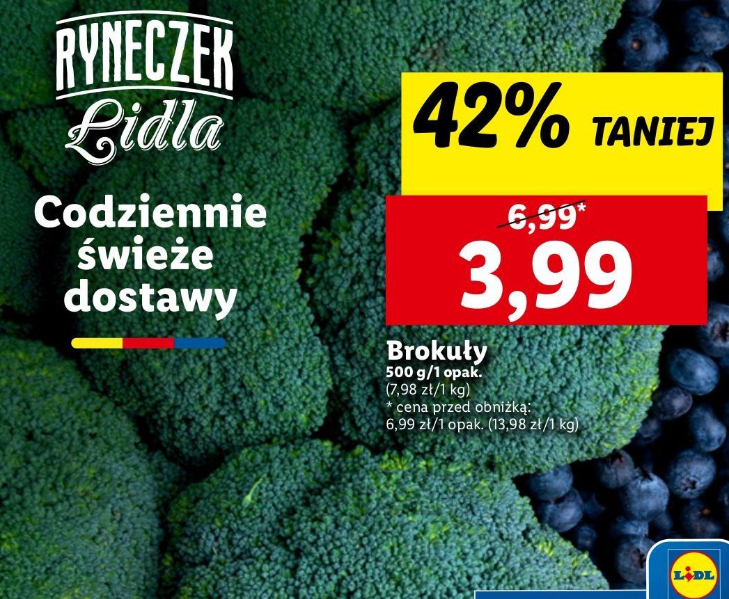 Brokuły promocja w Lidl