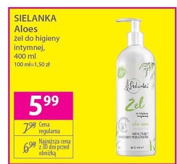 Płyn do higieny intymnej aloes Sielanka (kosmetyki) Solverx promocja
