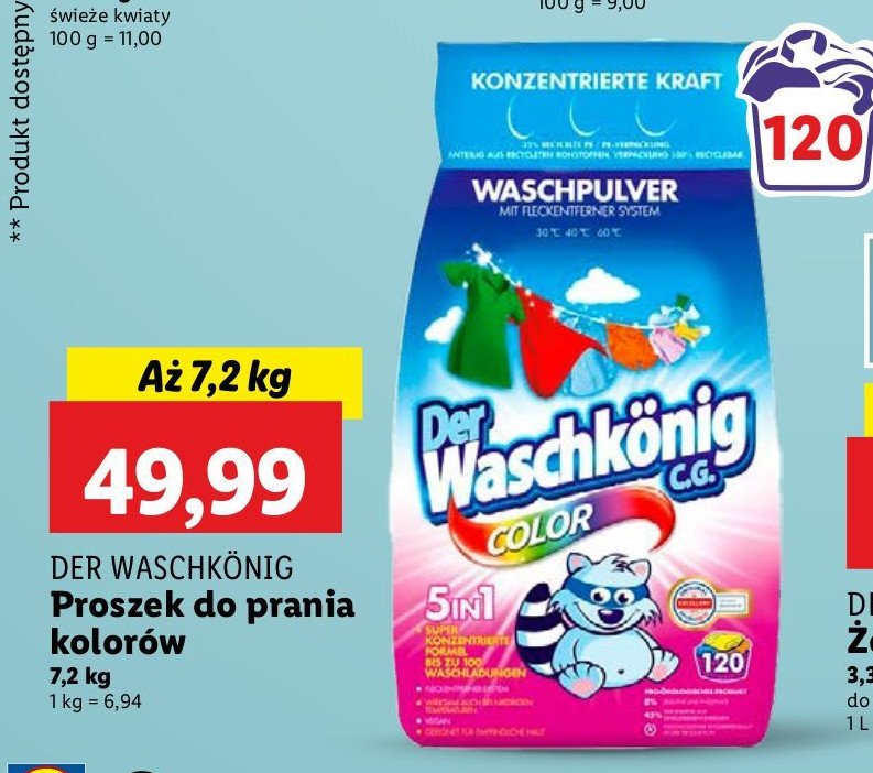 Proszek do prania color Der waschkonig promocja