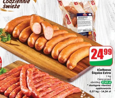 Kiełbasa Śląska Extra promocja w Dino
