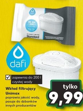 Wk艂ad do filtra unimax Dafi promocja