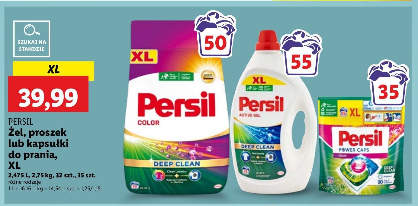 Żel do prania deep clean Persil active gel promocja