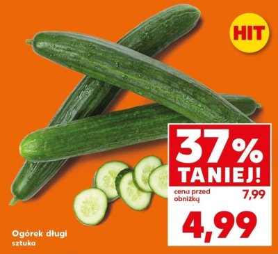 Ogórek długi sztuka promocja w Kaufland