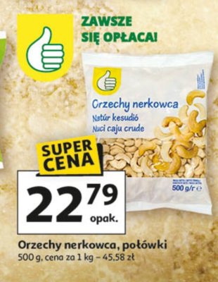 Orzechy nerkowca, połówki promocja w Auchan