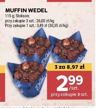 Muffin czekoladowy E. wedel promocja