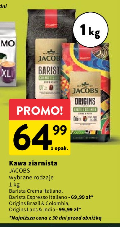 Kawa brazil & colombia Jacobs origins promocja w Intermarche