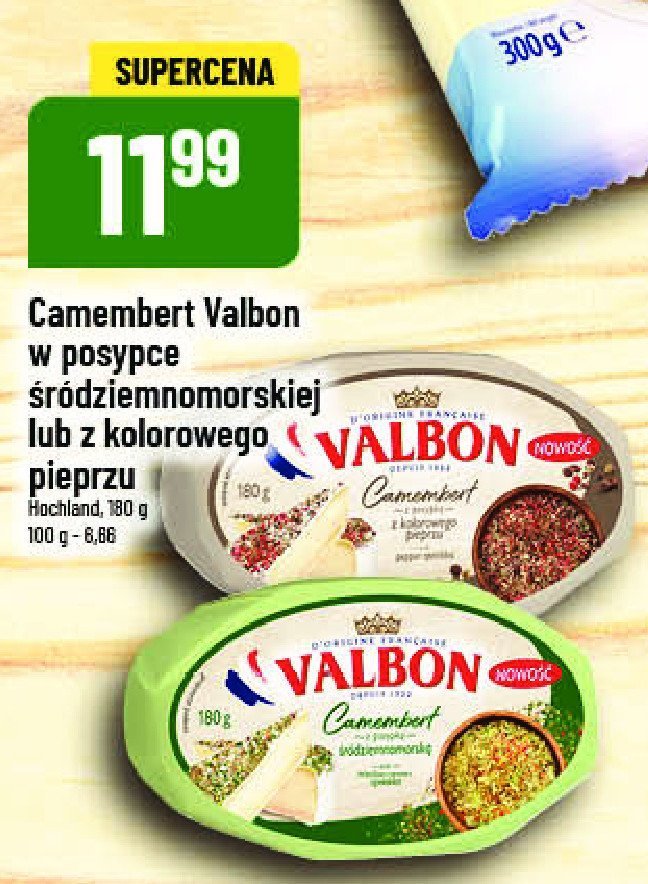 Ser camembert z posypką śródziemnomorską Valbon promocja