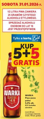 Piwo jasne pełne 5,2% alk. promocja w Kaufland