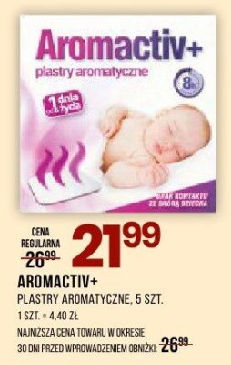 Plastry AROMACTIV+ aromatyczne 5szt promocja w Drogerie Natura