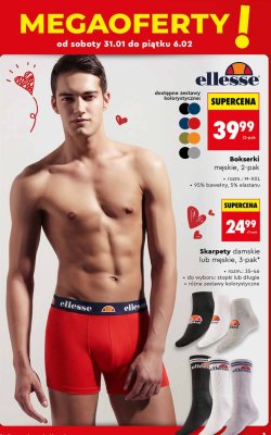 Skarpety damskie lub męskie Ellesse 3-pak promocja w Biedronka