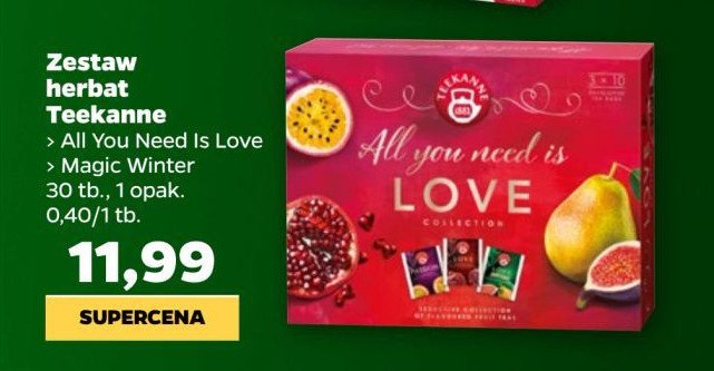 Herbata love collection Teekanne love promocja w Netto