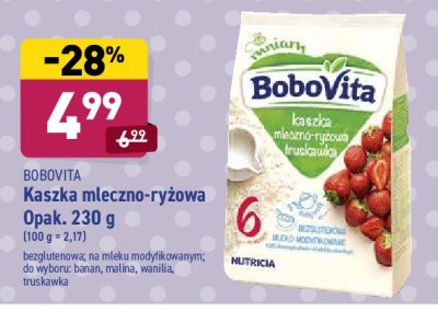 Kaszka mleczno-ryżowa waniliowa Bobovita mniam promocja