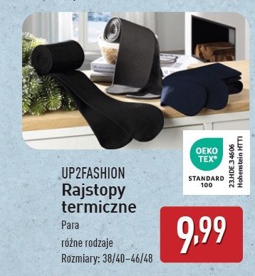 Rajstopy damskie termiczne 38/40-46/48 Up2fashion promocja w Aldi