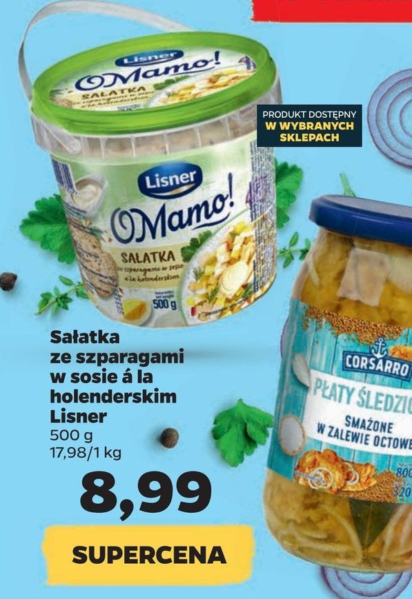 Sałatka ze szparagami w sosie a la holenderskim Lisner o mamo! promocje