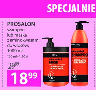 Szampon do włosów farbowanych i rozjaśnianych Prosalon color protect promocja