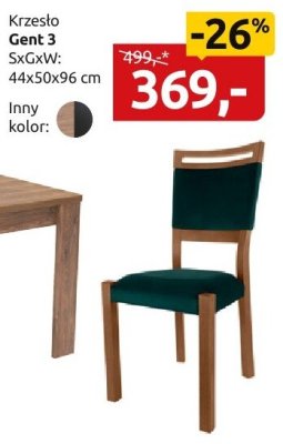 Krzesło Gent promocja w Black Red White