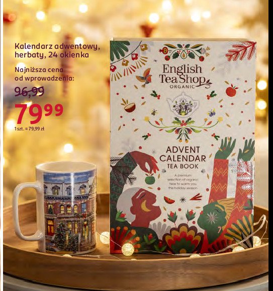 Kalendarz adwentowy herbaty English tea shop promocja w Rossmann