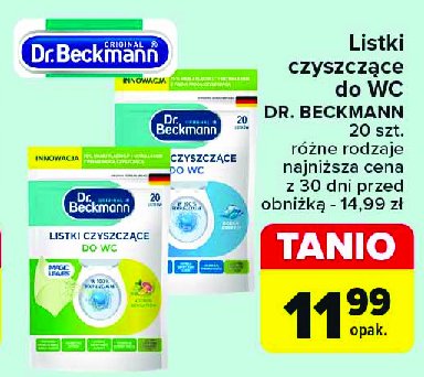 Listki czyszczące do wc ocean breeze Dr. beckmann promocja