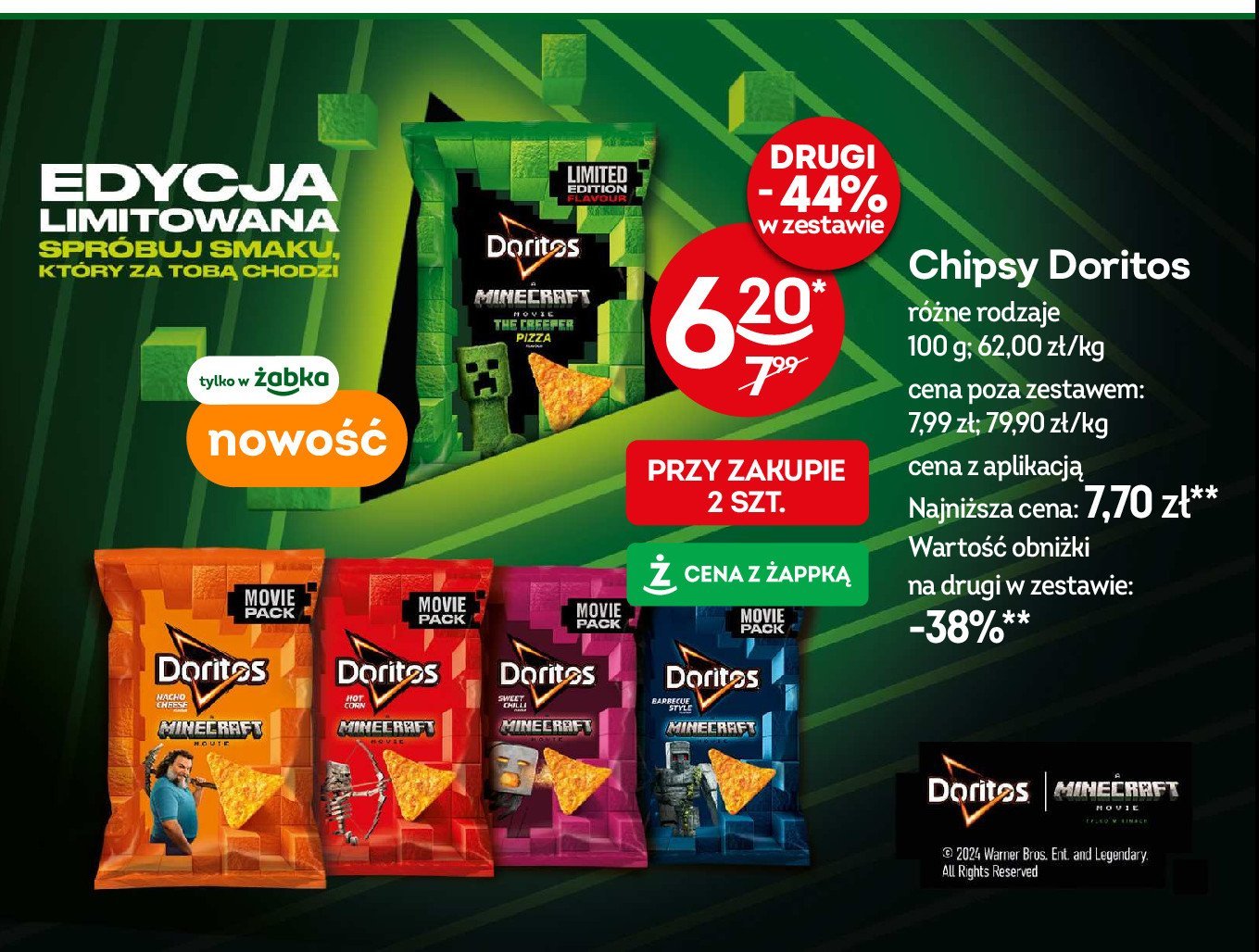 Natchosy hot corn Doritos promocja w Żabka